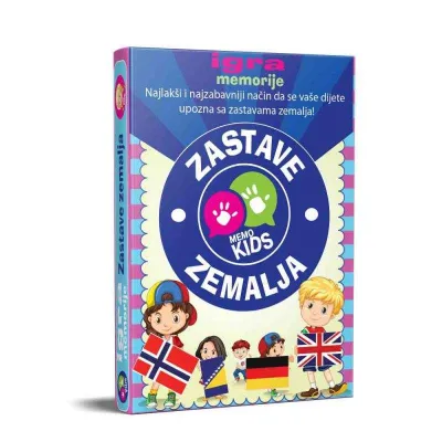 Memo Kids Karte-zastave Zemalja