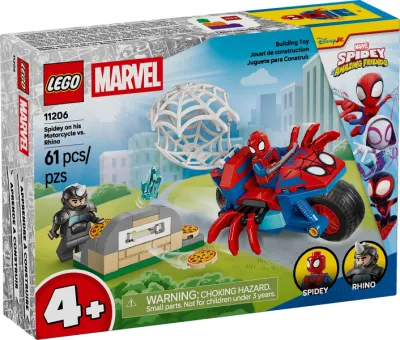 LEGO Marvel - Spidey na motociklu protiv Nosoroga