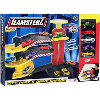 Teamsterz auto park garaža sa 5 autića