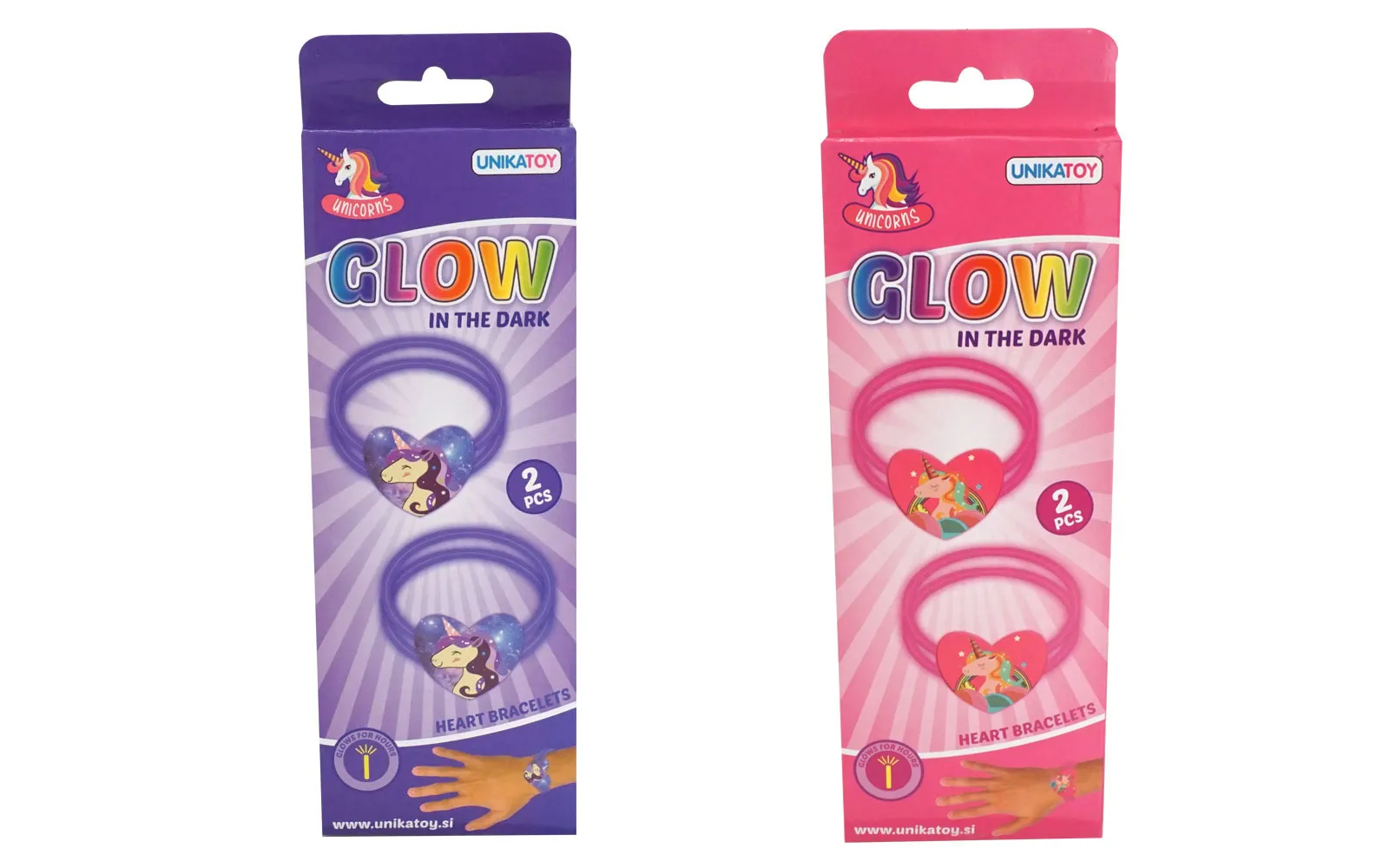 Svijetleća Narukvica Jednorog 2 komada