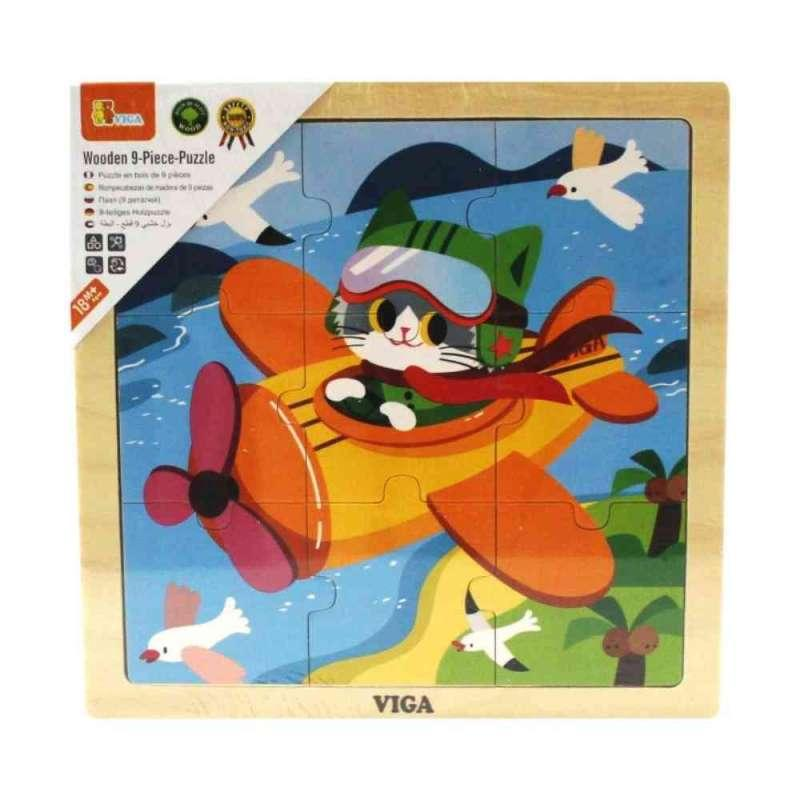 Drvene Puzzle Avion-9 komada