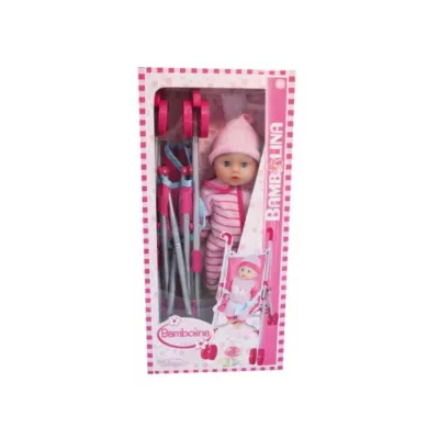 Bambolina Superstar - Lutka i kolica