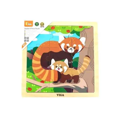 Drvene Puzzle Crvena Panda-9 komada