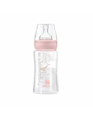 Kb Staklena Boca 240Ml Hippo Dreams Pink