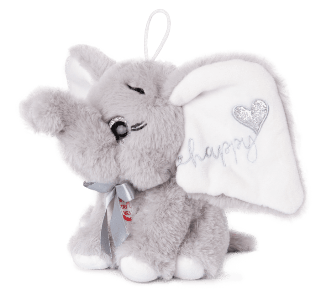 Plišani slon sa srcem 15cm