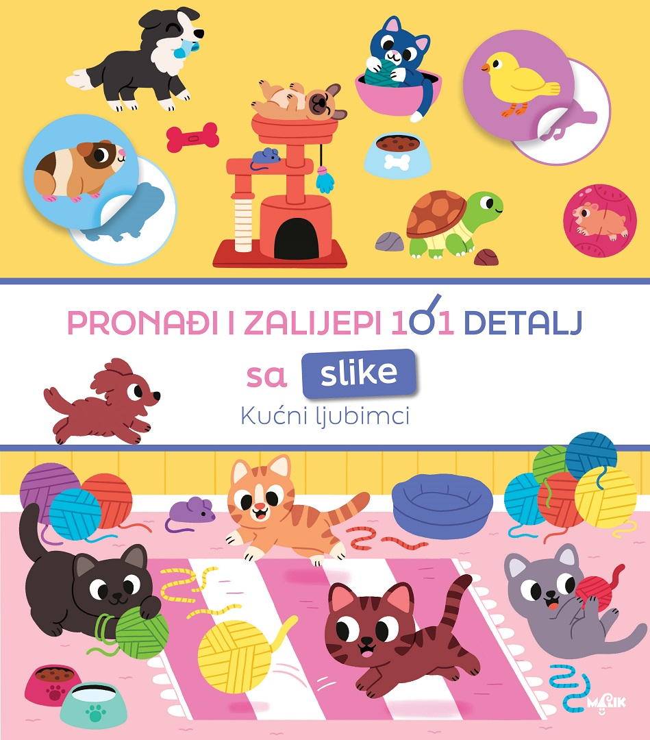 Pronađi i Zalijepi 101 Detalj - Kućni Ljubimci