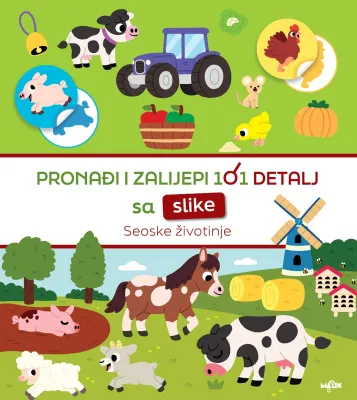 Pronađi i zalijepi 101 detalj - Seoske životinje