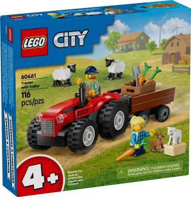 LEGO City - Crveni traktor sa prikolicom i ovcama
