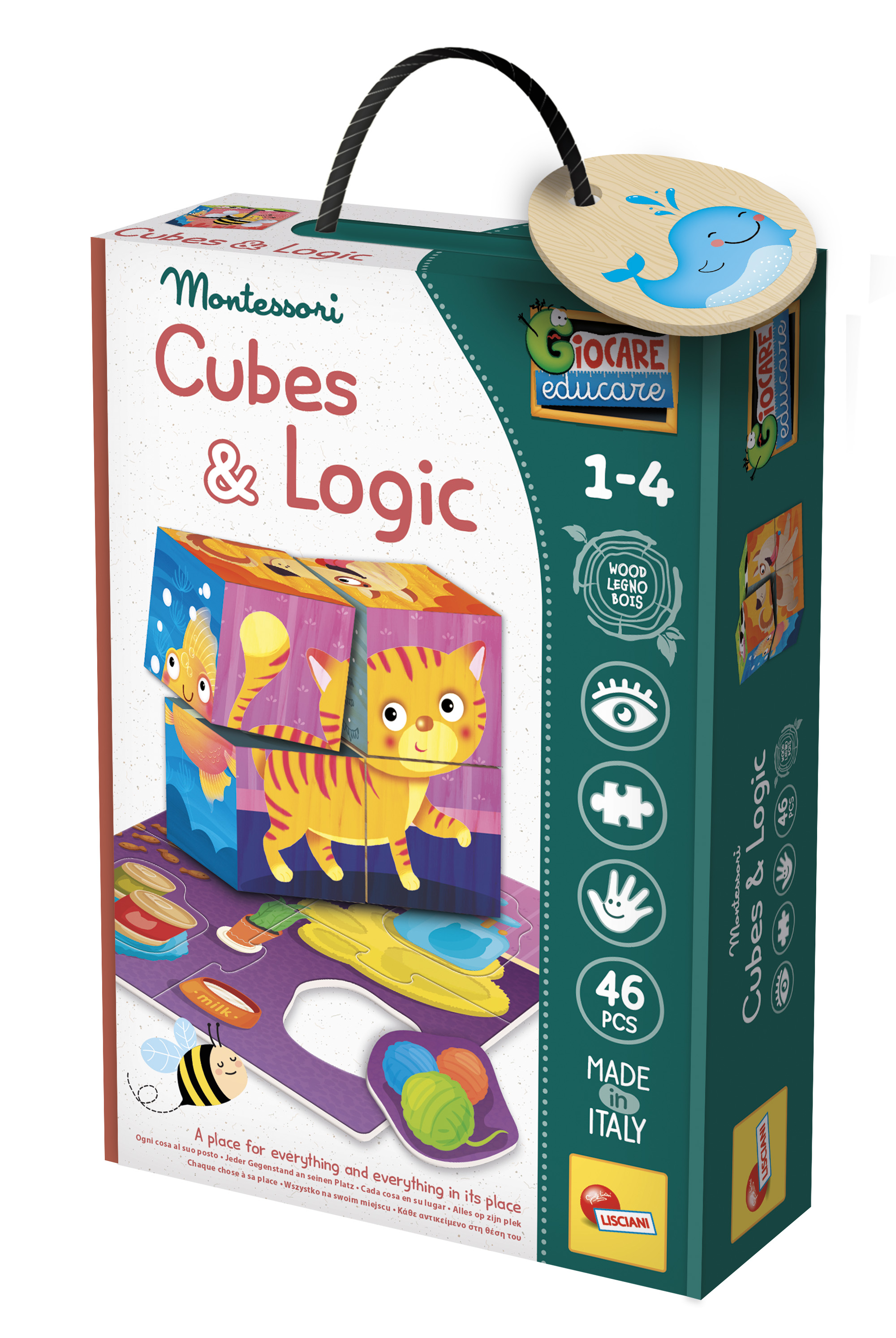 Montessori drvene kocke i logika