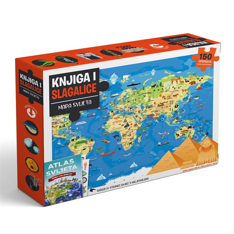 Atlas Svijeta - Box Set Knjiga sa Slagalicama
